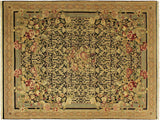 Pak Persian Shizuko Black/Beige Wool Rug - 9'0'' x 13'0''