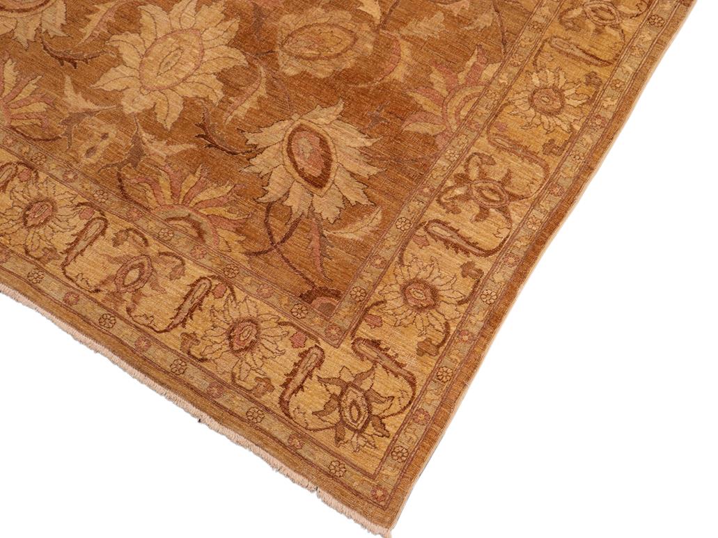handmade Traditional Antique Gold Lt. Gold Hand Knotted RECTANGLE 100% WOOL area rug 8x10