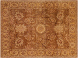 Antique Lavastone Low-Pile Sherice Gold/Lt. Gold Wool Rug - 8'1'' x 9'11''