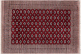 handmade Geometric Bokhara Red Taupe Hand Knotted RECTANGLE 100% WOOL area rug 9x12
