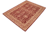 handmade Traditional Kafkaz Chobi Ziegler Red Brown Hand Knotted RECTANGLE 100% WOOL area rug 6 x 9