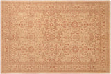 Classic Ziegler Annabel Beige Rust Hand-Knotted Wool Rug - 5'11'' x 9'1''