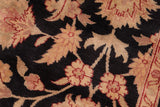 handmade Transitional Kafkaz Chobi Ziegler Black Red Hand Knotted RECTANGLE 100% WOOL area rug 6 x 9
