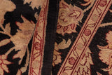 handmade Transitional Kafkaz Chobi Ziegler Black Red Hand Knotted RECTANGLE 100% WOOL area rug 6 x 9
