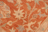 handmade Traditional Kafkaz Chobi Ziegler Rust Beige Hand Knotted RECTANGLE 100% WOOL area rug 6 x 9