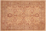 Boho Chic Ziegler Shannan Tan Brown Hand-Knotted Wool Rug - 6'3'' x 8'10''