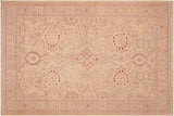 Shabby Chic Ziegler Lani Tan Brown Hand-Knotted Wool Rug - 6'2'' x 8'11''