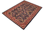 handmade Traditional Kafkaz Chobi Ziegler Blue Red Hand Knotted RECTANGLE 100% WOOL area rug 6 x 9