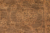 handmade Traditional Kafkaz Chobi Ziegler Brown Gold Hand Knotted RECTANGLE 100% WOOL area rug 6 x 9