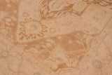 handmade Geometric Kafkaz Chobi Ziegler Brown Tan Hand Knotted RECTANGLE 100% WOOL area rug 6 x 9
