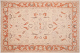 handmade Traditional Kafkaz Chobi Ziegler Tan Rust Hand Knotted RECTANGLE 100% WOOL area rug 6 x 9