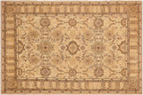 Oriental Ziegler Arielle Beige Tan Hand-Knotted Wool Rug - 9'4'' x 12'6''