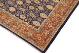 handmade Transitional Kafkaz Chobi Ziegler Blue Dull Orange Hand Knotted RECTANGLE 100% WOOL area rug 9 x 12