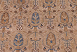 handmade Transitional Kafkaz Chobi Ziegler Beige Tan Hand Knotted RECTANGLE 100% WOOL area rug 9 x 12