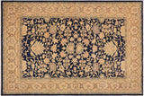 handmade Traditional Kafkaz Chobi Ziegler Blue Beige Hand Knotted RECTANGLE 100% WOOL area rug 9 x 13