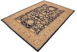 handmade Traditional Kafkaz Chobi Ziegler Blue Beige Hand Knotted RECTANGLE 100% WOOL area rug 9 x 13