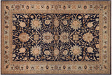 Oriental Ziegler Laine Blue Green Hand-Knotted Wool Rug - 9'4'' x 12'6''