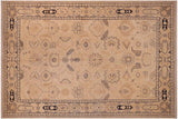 Classic Ziegler Khadijah Beige Tan Hand-Knotted Wool Rug - 9'2'' x 11'11''