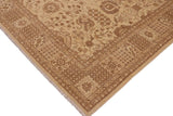 handmade Traditional Kafkaz Chobi Ziegler Beige Tan Hand Knotted RECTANGLE 100% WOOL area rug 9 x 12