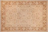 Classic Ziegler Vernita Beige Brown Hand-Knotted Wool Rug - 8'10'' x 11'8''