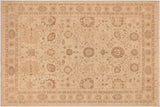 handmade Traditional Kafkaz Chobi Ziegler Beige Rust Hand Knotted RECTANGLE 100% WOOL area rug 9 x 12