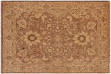 Classic Ziegler Kristyn Brown Beige Hand-Knotted Wool Rug - 9'0'' x 12'1''