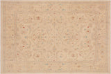 Oriental Ziegler Malia Beige Brown Hand-Knotted Wool Rug - 9'0'' x 11'11''
