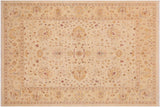 Bohemien Ziegler Lorelei Beige Gold Hand-Knotted Wool Rug - 9'0'' x 11'9''