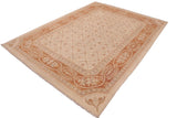 handmade Transitional Kafkaz Chobi Ziegler Beige Copper Hand Knotted RECTANGLE 100% WOOL area rug 9 x 12