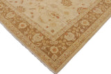 handmade Traditional Kafkaz Chobi Ziegler Beige Lt. Brown Hand Knotted RECTANGLE 100% WOOL area rug 9 x 12