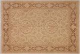 Boho Chic Ziegler Kathlyn Tan Brown Hand-Knotted Wool Rug - 9'3'' x 11'10''