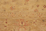 handmade Traditional Kafkaz Chobi Ziegler Lt. Gold Tan Hand Knotted RECTANGLE 100% WOOL area rug 9 x 12