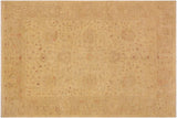 Classic Ziegler Fiona Gold Tan Hand-Knotted Wool Rug - 9'4'' x 11'10''