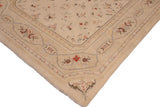 handmade Transitional Kafkaz Chobi Ziegler Beige Tan Hand Knotted RECTANGLE 100% WOOL area rug 9 x 12