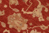 handmade Traditional Kafkaz Chobi Ziegler Red Beige Hand Knotted RECTANGLE 100% WOOL area rug 9 x 11
