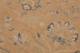handmade Traditional Kafkaz Chobi Ziegler Taupe Blue Hand Knotted RECTANGLE 100% WOOL area rug 9 x 12