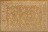 Classic Ziegler Clair Green Tan Hand-Knotted Wool Rug - 9'0'' x 11'9''