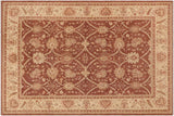 handmade Traditional Kafkaz Chobi Ziegler Red Beige Hand Knotted RECTANGLE 100% WOOL area rug 9 x 12