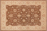 Bohemien Ziegler Charolet Brown Beige Hand-Knotted Wool Rug - 9'4'' x 11'10''