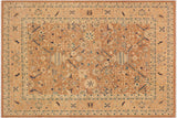 Oriental Ziegler Asha Brown Nude Hand-Knotted Wool Rug - 9'2'' x 11'9''