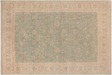 handmade Traditional Kafkaz Chobi Ziegler Lt. Blue Ivory Hand Knotted RECTANGLE 100% WOOL area rug 9 x 12