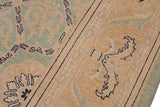 handmade Traditional Kafkaz Chobi Ziegler Green Tan Hand Knotted RECTANGLE 100% WOOL area rug 9 x 12