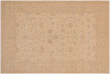 Boho Chic Ziegler Ninfa Tan Beige Hand-Knotted Wool Rug - 9'1'' x 11'5''