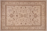 handmade Traditional Kafkaz Chobi Ziegler Beige Tan Hand Knotted RECTANGLE 100% WOOL area rug 10 x 13