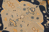 handmade Geometric Kafkaz Chobi Ziegler Orange Blue Hand Knotted RECTANGLE 100% WOOL area rug 9 x 12