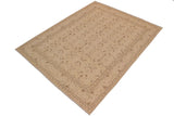 handmade Transitional Kafkaz Chobi Ziegler Beige Brown Hand Knotted RECTANGLE 100% WOOL area rug 9 x 12