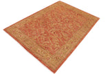 handmade Transitional Kafkaz Chobi Ziegler Peach Green Hand Knotted RECTANGLE 100% WOOL area rug 9 x 12