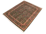 handmade Traditional Gulshan Green Gold Hand Knotted RECTANGLE 100% WOOL area rug 8x10