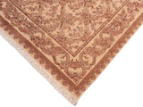 handmade Traditional Basan Beige Brown Hand Knotted RECTANGLE 100% WOOL area rug 8x10