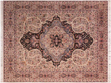 Chugtai Pak Persian Judie Taupe/Black Wool Rug - 8'1'' x 10'1''